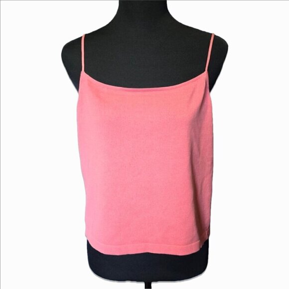 Vince Pink Camisole Large Top Minimalist Colorful Layering Cami Basic Capsule - Picture 2 of 8